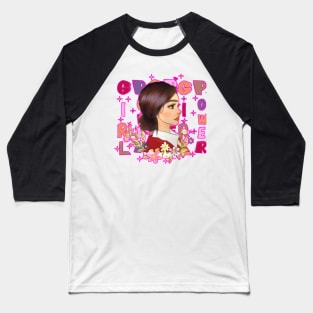 Girl power cute Baseball T-Shirt